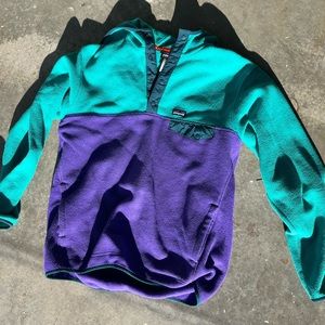 Vintage Men’s Patagonia synchilla snap hoodie pullover size large